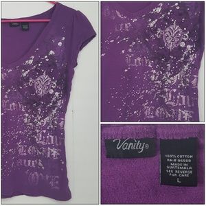 Vanity Purple Graphic top